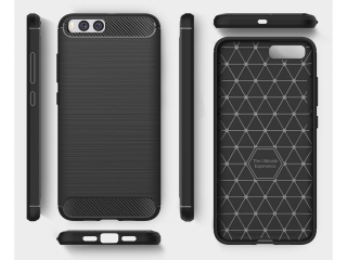 Xiaomi Mi 6 Carbon Gummi Hülle TPU Case schwarz
