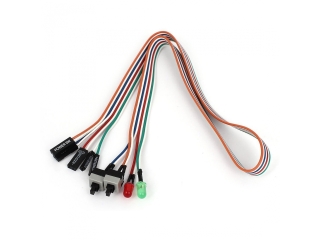 Mainboard Power/Reset Switch - Power On-Off Schalter mit HDD Power LED