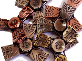 Transform Premium Fidget Spinner aus Kupfer Stahl - Copper