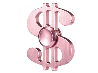 Dollar Sign Premium Fidget Spinner aus Aluminium - rosa