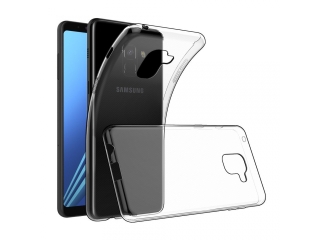 Gummi Hülle zu Samsung Galaxy A8 (2018) flexibel dünn transparent thin