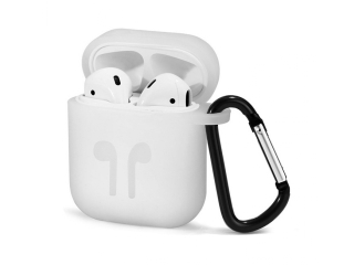 Apple Airpods Liquid Silikon Case Hülle weiss