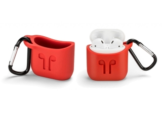 Apple Airpods Liquid Silikon Case Hülle rot