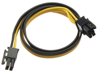 Grafikkarten Strom Kabel 6pin auf 6pin male/male 50cm für Netzteil