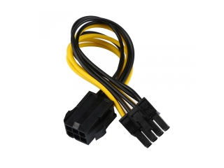 Grafikkarten Power Kabel - 6pin auf 8pin Adapter Kabel 12cm