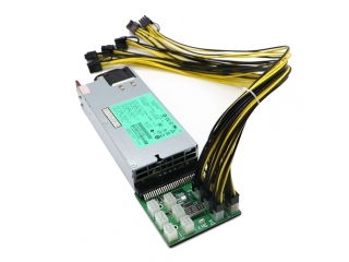 HP Netzteil Adapter für Crypto Mining - 12x 6-pin PCI-E Breakout Board