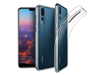 Gummi Hülle zu Huawei P20 Pro flexibel transparent thin clear case