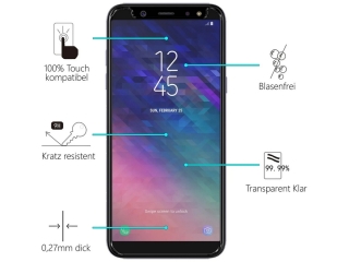 Samsung Galaxy A6 2018 Folie Panzerglas Screen Protector