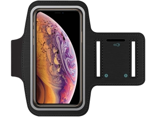 iPhone Xs Max Sportarmband Neopren + Schlüsselfach Kopfhörerschlitz