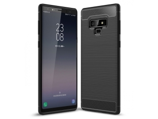 Samsung Galaxy Note9 Carbon Gummi Hülle TPU Case schwarz