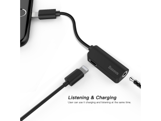 Baseus Lightning auf 3.5mm Kopfhöreranschluss & Aufladen gleichzeitig