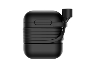 Baseus Silikon Case für Airpods & Kopfhörer Sicherheitsbändel schwarz