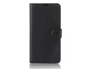 Huawei Mate 20 Pro Lederhülle Portemonnaie Karten Etui schwarz