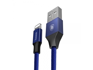 Baseus Nylon Lightning USB PC Ladekabel Datenkabel 1.2 Meter - blau