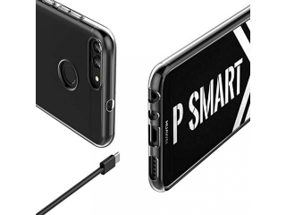 Huawei P Smart Gummi Hülle TPU Clear Case