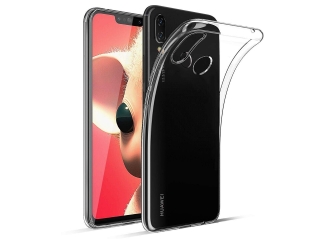 Huawei P Smart+ Gummi Hülle TPU Clear Case