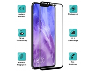 Huawei P Smart+ 100% Vollbild Panzerglas Schutzfolie 2.5D 9H