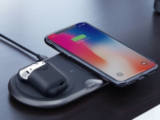 Baseus Qi Wireless Charging Apple AirPods Silikon Schutzhülle rot