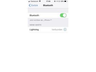Lightning auf 3.5mm-Kopfhöreranschluss Adapter via Bluetooth