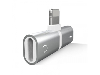 iPhone Adapter Splitter 2 in 1 Dual Lightning Audio & Ladeadapter