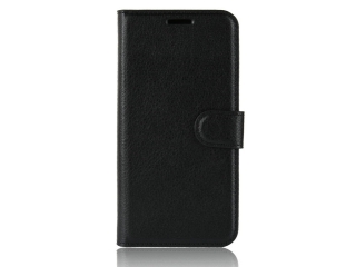 Xiaomi Redmi 6 Lederhülle Portemonnaie Karten Etui schwarz