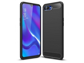 Oppo RX17 Neo Carbon Gummi Hülle TPU Case schwarz