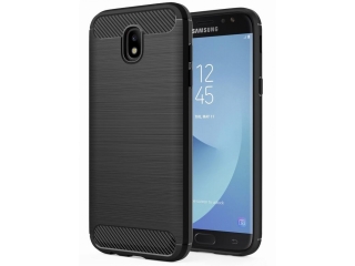 Samsung Galaxy J5 2017 Carbon Gummi Hülle TPU Case schwarz