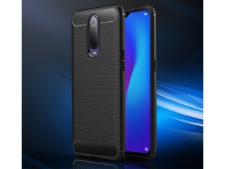 Oppo RX17 Pro Carbon Gummi Hülle TPU Case schwarz