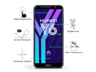 Huawei Y6 2018 100% Vollbild Panzerglas Schutzfolie 2.5D 9H