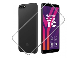 Huawei Y6 2018 Gummi Hülle TPU Clear Case