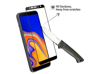 Samsung Galaxy J6+ 100% Vollbild Panzerglas Schutzfolie 2.5D 9H