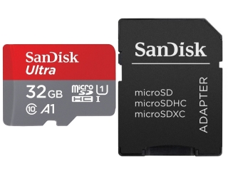 Sandisk Ultra microSD A1 32GB Class 10 für Smartphones & SD-Adapter