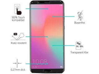 Honor View 10 Folie Panzerglas Screen Protector