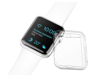 USAMS Apple Watch 44mm Full Protective Screen Soft Case 0.8mm Clear