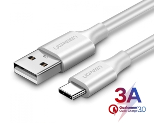 UGREEN Kurzes USB-C Lade Kabel 3A QC3.0 - 0.5 Meter weiss