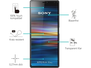 Sony Xperia 10 Folie Panzerglas Screen Protector
