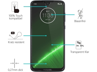 Motorola Moto G7 Plus Folie Panzerglas Screen Protector