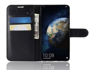 Huawei P30 Lederhülle Portemonnaie Karten Etui schwarz