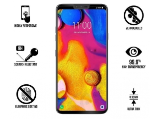 LG V40 ThinQ 100% Vollbild Panzerglas Schutzfolie 2.5D 9H