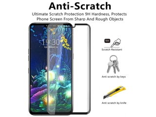 LG V50 ThinQ 5G 100% Vollbild Panzerglas Schutzfolie 2.5D 9H