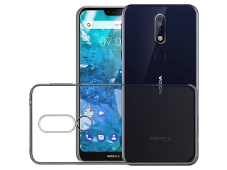 Nokia 7.1 Gummi Hülle TPU Clear Case