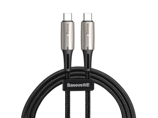 Baseus PD 60W USB C Power Delivery Type-C Lade Kabel QC 3.0 1m schwarz