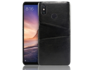CardCaddy Xiaomi Redmi Note 6 Pro Leder Backcase mit Kartenfächern schwarz