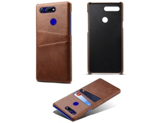 CardCaddy Honor View 20 Leder Backcase mit Kartenfächern braun