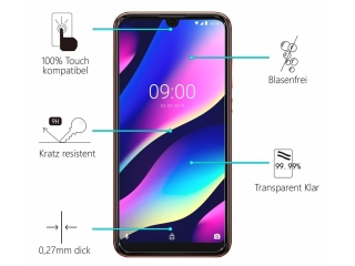Wiko View 3 Folie Panzerglas Screen Protector