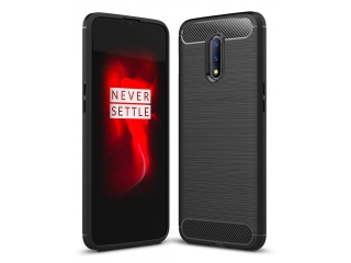 OnePlus 7 Carbon Gummi Hülle TPU Case schwarz