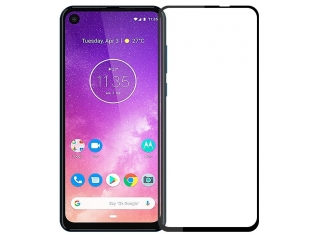 Motorola One Vision 100% Vollbild Panzerglas Schutzfolie 2.5D 9H
