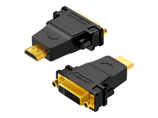 UGREEN DVI / HDMI Adapter - HDMI Stecker - DVI Buchse 24+1 pol schwarz