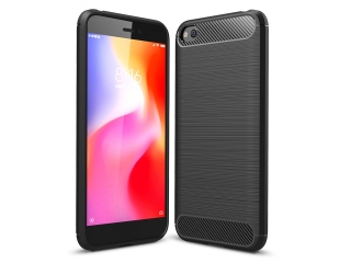 Xiaomi Redmi Go Carbon Gummi Hülle TPU Case schwarz