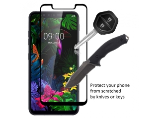 LG G8S ThinQ 100% Vollbild Panzerglas Schutzfolie 2.5D 9H